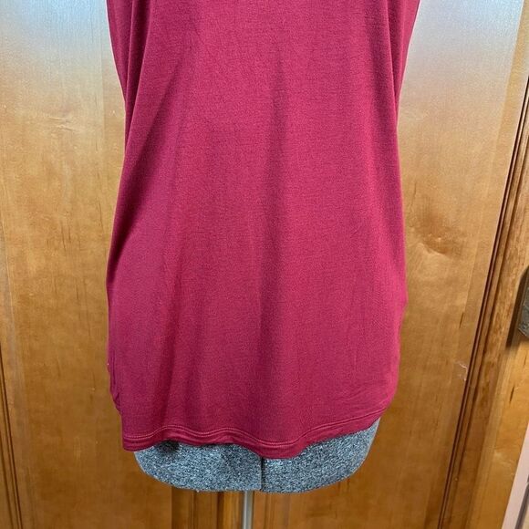 Banana Republic Raw Seamed Distressed Red Sleeveless Top Size S - Picture 14 of 14